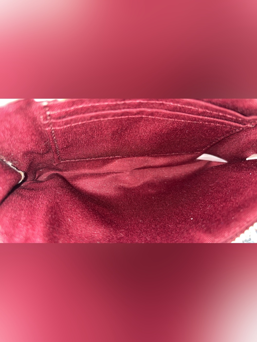 Coach Leather Wristlet Pouch - Burgundy - Picture 9 of 9